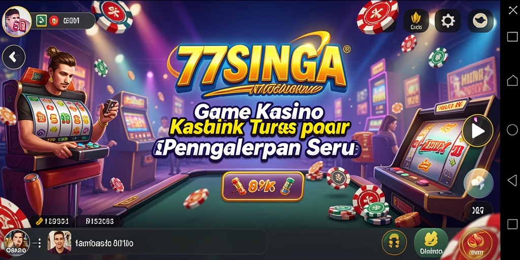 Gameplay seru di 77SINGA dengan berbagai pilihan permainan Kasino.