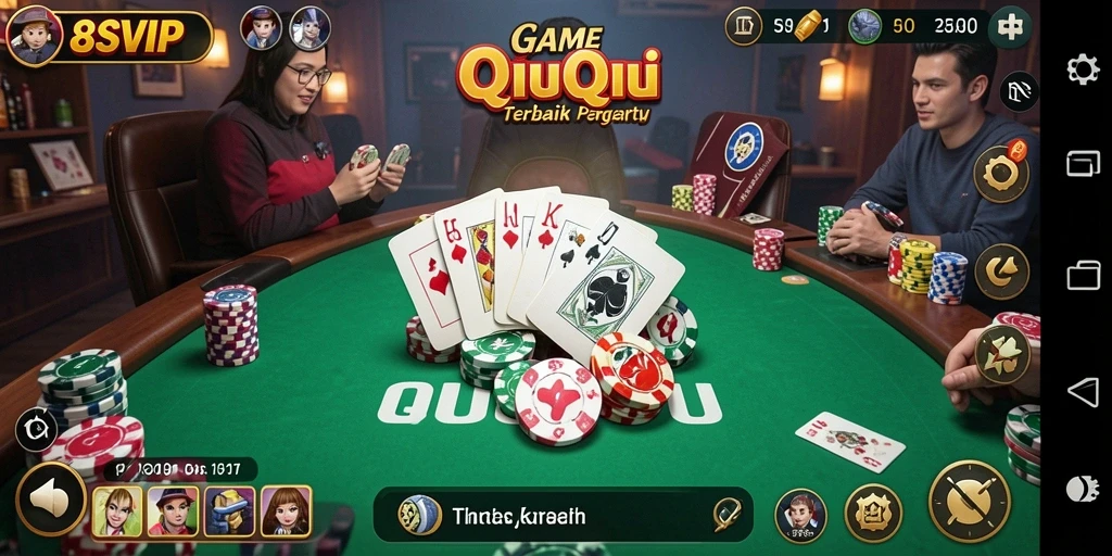 Tampilan gameplay QiuQiu yang menarik dalam 8SVIP.