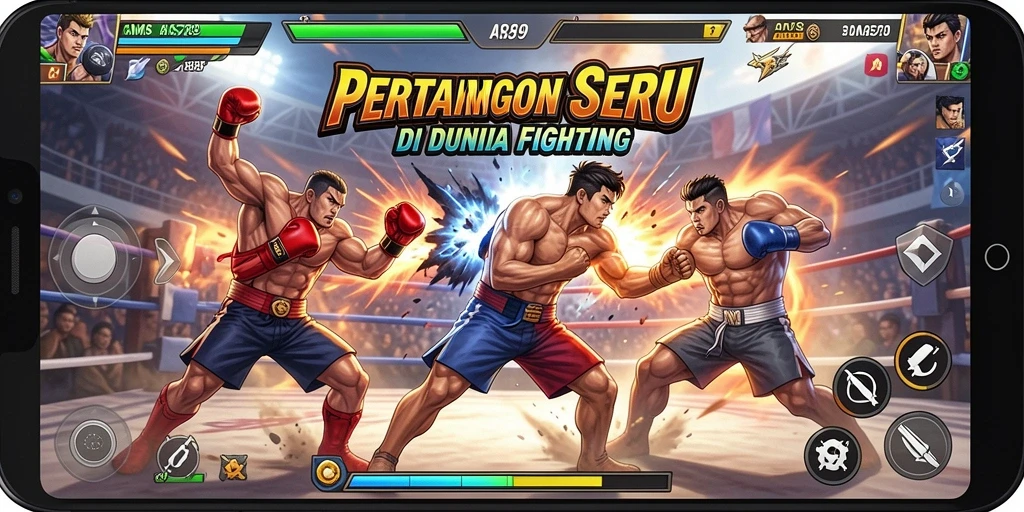 Gameplay menarik dari pertarungan di AMS789 dengan karakter unik.