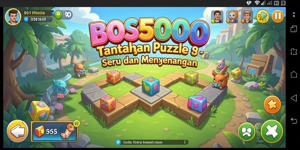 Screenshot gameplay BOS5000 menampilkan tingkat keseruan dan tantangan.