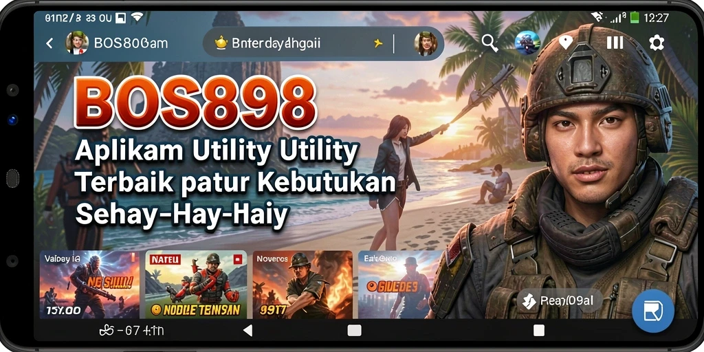 Screenshot utama BOS898 menampilkan fitur-fitur Utility yang praktis.