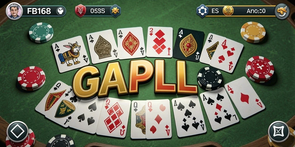 Screenshot FB168 menampilkan gameplay Gaple yang menarik dan interaktif.