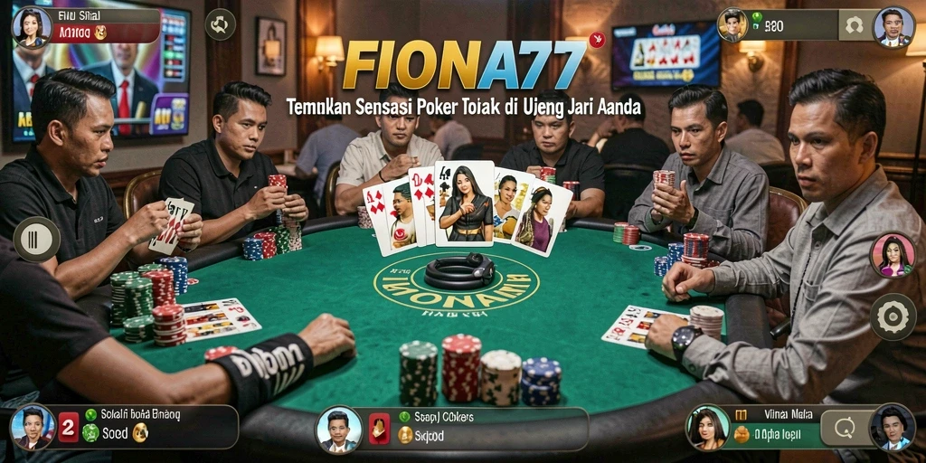 Tampilan gameplay menarik dari FIONA77 yang menggugah semangat poker.