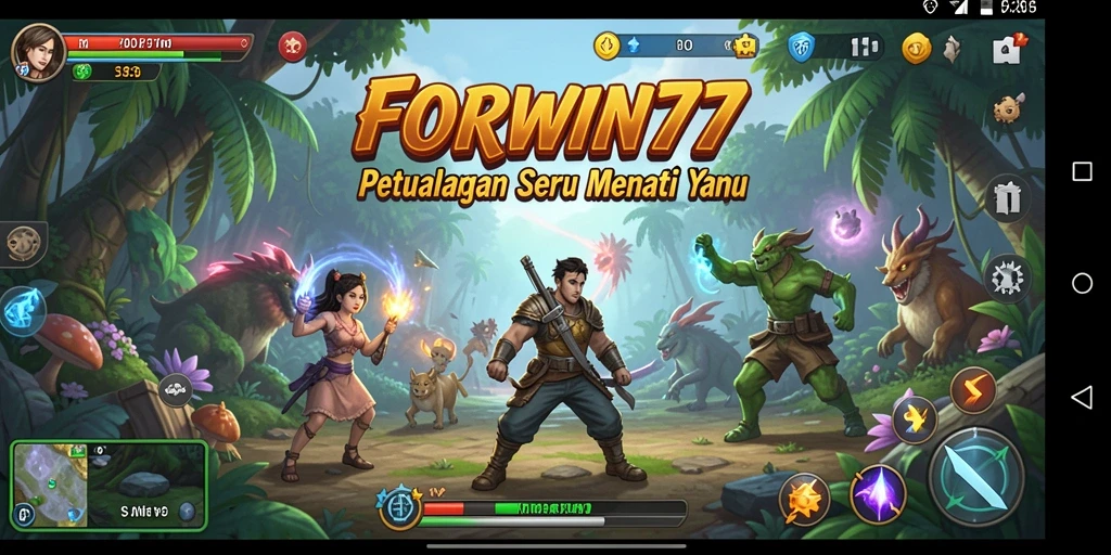 Tampilan gameplay <strong>FORWIN77</strong> yang memukau dan penuh aksi.