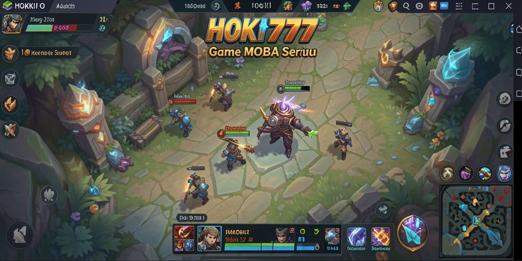 Gameplay seru HOKI777 dengan aksi MOBA yang mendebarkan.