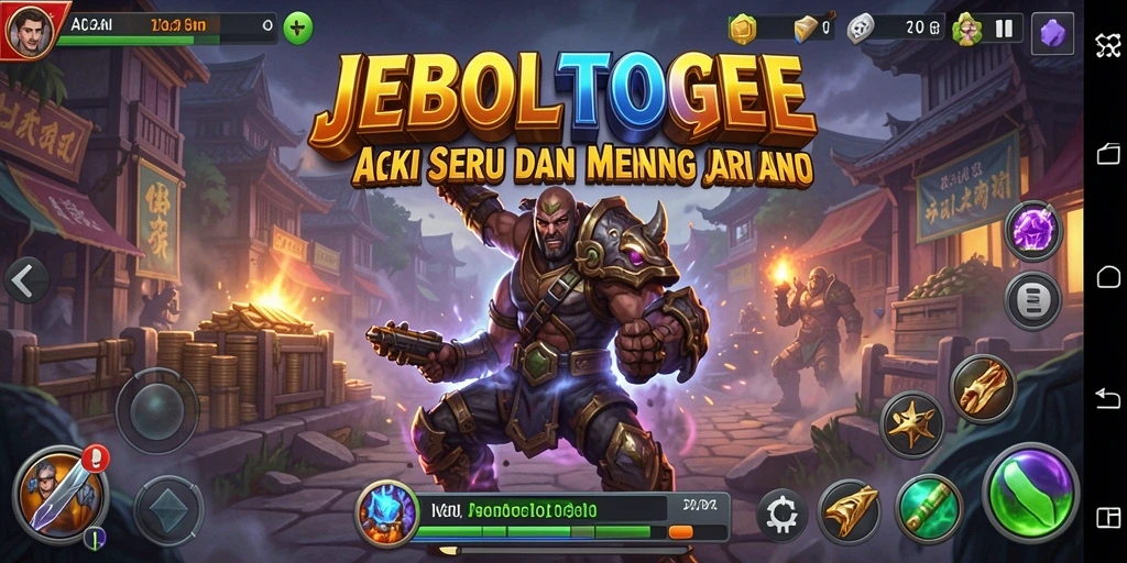 Tampilan gameplay aksi cepat dan mendebarkan di JEBOLTOGEL.