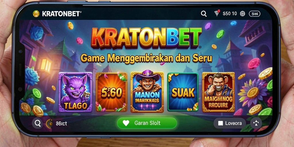 Screenshot permainan KRATONBET menampilkan antarmuka slot yang menarik dan interaktif.