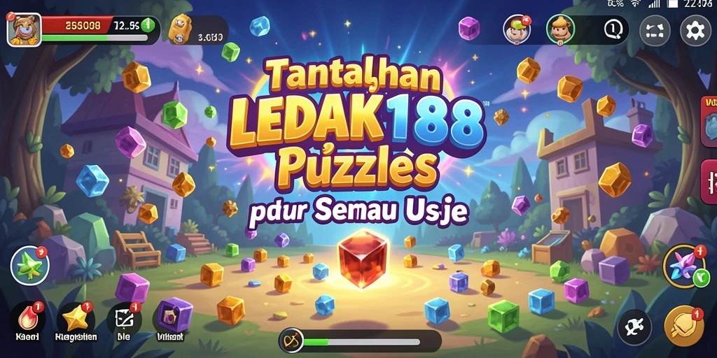 Tampilan gameplay LEDAK188 yang seru dan penuh tantangan puzzle.