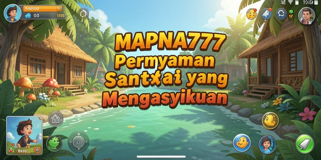 Tampilan gameplay MAPNA777 yang cerah dan menyenangkan.