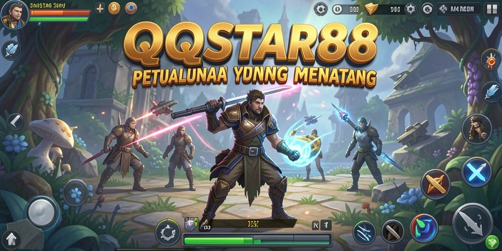 Tampilan gameplay menakjubkan dari QQSTAR88 saat menjelajahi dunia petualangan.