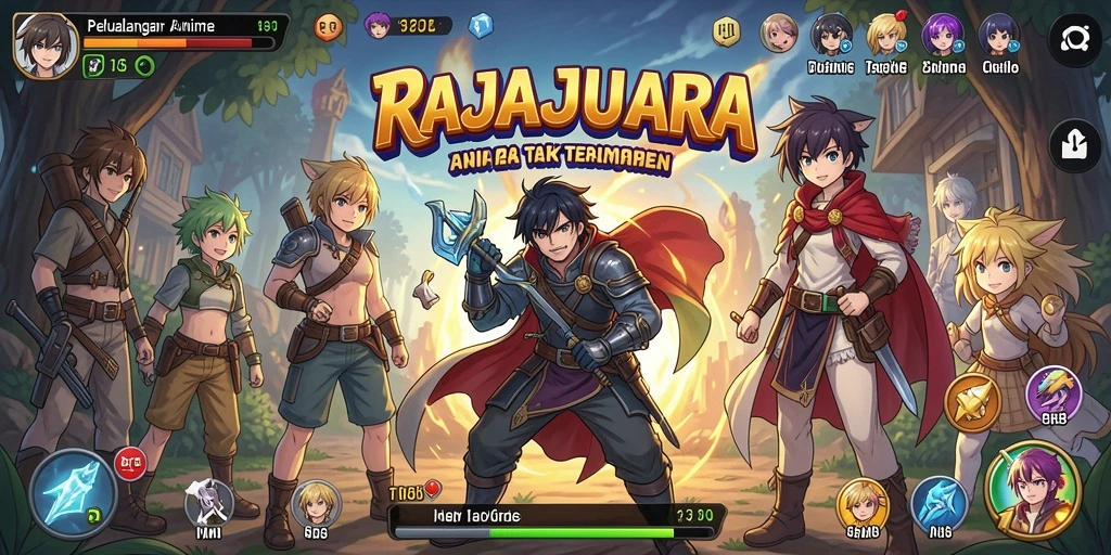 Tampilan menawan dari gameplay RAJAJUARA yang seru dan interaktif.