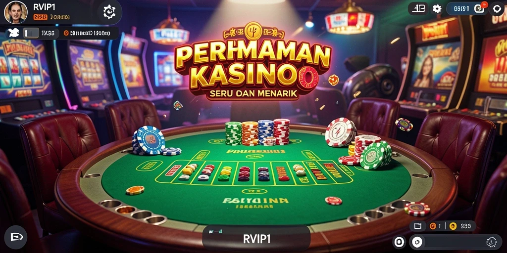 Tampilan seru dari permainan Kasino RVIP1 dengan grafis menarik.
