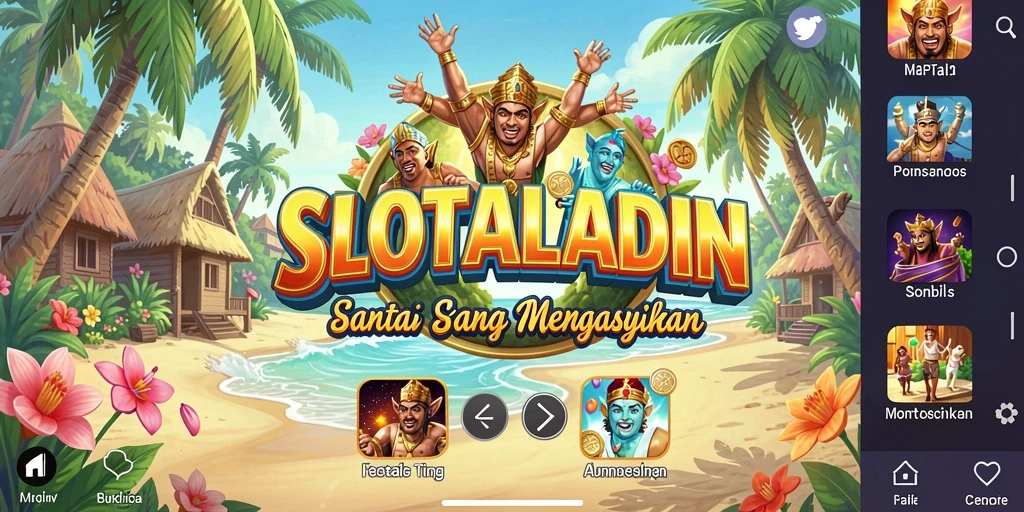 Tampilan gameplay SLOTALADIN yang seru dan menghibur.