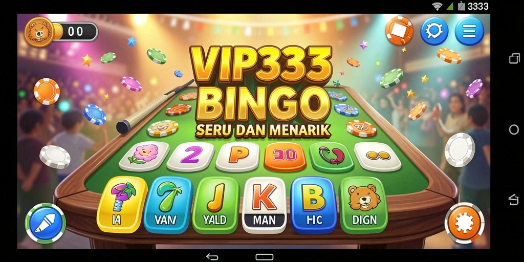 Tampilan permainan Bingo VIP333 yang seru dan menggembirakan.